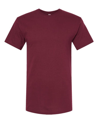 Pretreated M&O 4800 Gold Soft Touch T-Shirt - Maroon