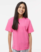 Pretreated M&O 4850 Youth Gold Soft Touch T-Shirt - Azalea