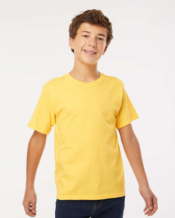 Pretreated M&O 4850 Youth Gold Soft Touch T-Shirt - Yellow