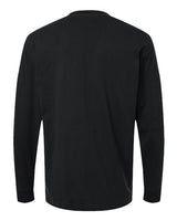 Pretreated American Apparel 9410 Unisex Super Heavyweight Long Sleeve Pocket Tee - Black - Back
