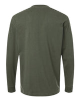 Pretreated American Apparel 9410 Unisex Super Heavyweight Long Sleeve Pocket Tee - Lieutenant - Back