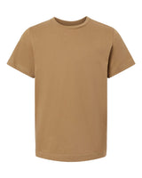 Pretreated LAT 6101 Youth Fine Jersey Tee - Coyote Brown