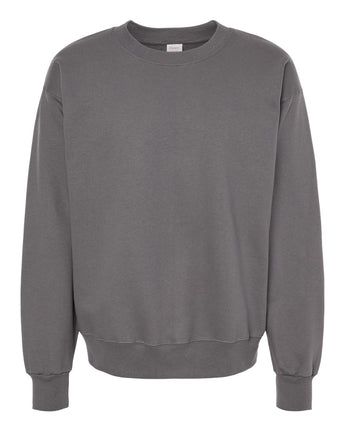 Pretreated Hanes F260 Unisex Ultimate Cotton Crewneck Sweatshirt - Smoke Grey