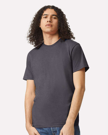 Pretreated American Apparel 2001CVC Unisex CVC Tee - Heather Charcoal