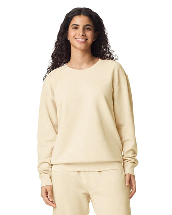 Pretreated Comfort Colors 1466 Lightweight Adult Crewneck Sweatshirt - Ivory