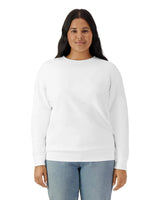 Pretreated Comfort Colors 1466 Lightweight Adult Crewneck Sweatshirt - White