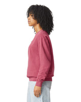 Pretreated Comfort Colors 1466 Lightweight Adult Crewneck Sweatshirt - Crimson - Side