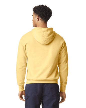 Pretreated Comfort Colors 1467 Lightweight Adult Hooded Sweatshirt - Butter - Back