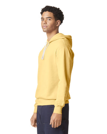 Pretreated Comfort Colors 1467 Lightweight Adult Hooded Sweatshirt - Butter - Side