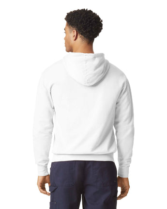 Pretreated Comfort Colors 1467 Lightweight Adult Hooded Sweatshirt - White - Back