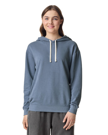 Pretreated Comfort Colors 1467 Lightweight Adult Hooded Sweatshirt - Blue Jean
