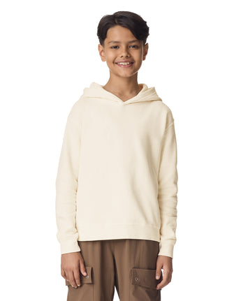 Pretreated Comfort Colors 1467Y Lightweight Youth Hooded Sweatshirt - Ivory