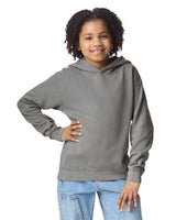 Pretreated Comfort Colors 1467Y Lightweight Youth Hooded Sweatshirt - Grey