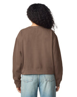 Pretreated Comfort Colors 1566L Women's Mid-Length Crewneck Sweatshirt - Espresso - Back