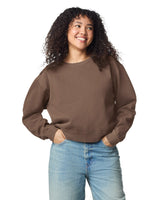 Pretreated Comfort Colors 1566L Women's Mid-Length Crewneck Sweatshirt - Espresso