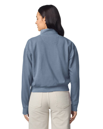 Pretreated Comfort Colors 1570L Women's Full Zip Jacket - Blue Jean - Back