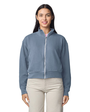 Pretreated Comfort Colors 1570L Women's Full Zip Jacket - Blue Jean