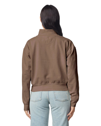 Pretreated Comfort Colors 1570L Women's Full Zip Jacket - Espresso - Back
