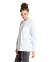 Pretreated Comfort Colors 4410 Heavyweight Adult Long Sleeve Pocket T-Shirt - White - Side