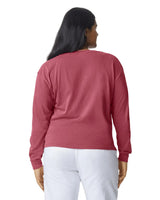 Pretreated Comfort Colors 4410 Heavyweight Adult Long Sleeve Pocket T-Shirt - Brick - Back