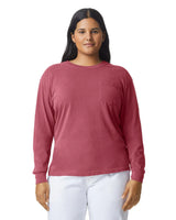 Pretreated Comfort Colors 4410 Heavyweight Adult Long Sleeve Pocket T-Shirt - Brick