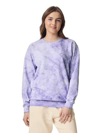 Pretreated Comfort Colors 1545 Color Blast Adult Crewneck Sweatshirt - Amethyst