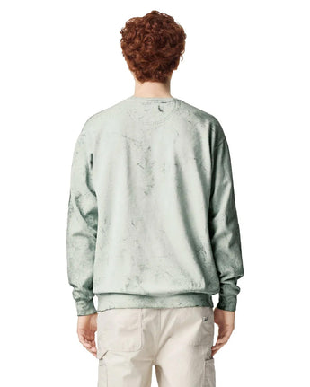 Pretreated Comfort Colors 1545 Color Blast Adult Crewneck Sweatshirt - Fern - Back