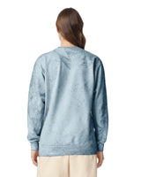 Pretreated Comfort Colors 1545 Color Blast Adult Crewneck Sweatshirt - Ocean - Back