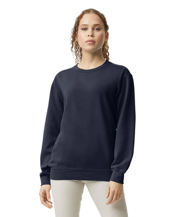 Pretreated Comfort Colors 1566 Adult Crewneck Sweatshirt - True Navy