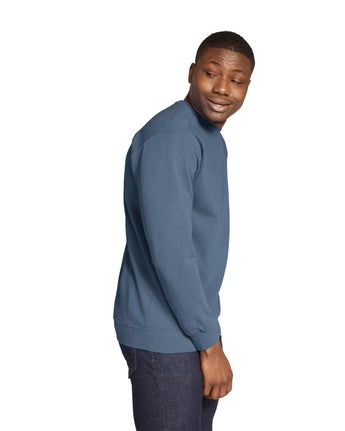 Pretreated Comfort Colors 1566 Adult Crewneck Sweatshirt - Denim - Side