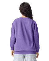 Pretreated Comfort Colors 1566 Adult Crewneck Sweatshirt - Violet - Back