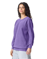 Pretreated Comfort Colors 1566 Adult Crewneck Sweatshirt - Violet - Side