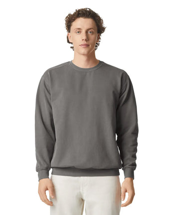 Pretreated Comfort Colors 1566 Adult Crewneck Sweatshirt - Grey