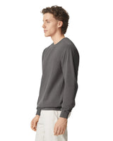 Pretreated Comfort Colors 1566 Adult Crewneck Sweatshirt - Grey - Side