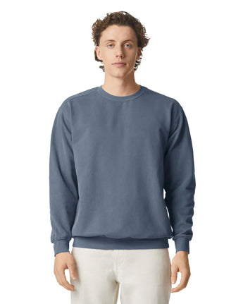 Pretreated Comfort Colors 1566 Adult Crewneck Sweatshirt - Blue Jean