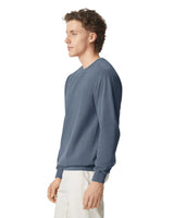 Pretreated Comfort Colors 1566 Adult Crewneck Sweatshirt - Blue Jean - Side