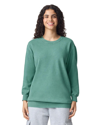 Pretreated Comfort Colors 1566 Adult Crewneck Sweatshirt - Light Green