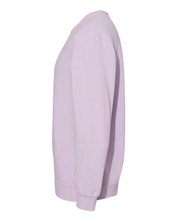 Pretreated Comfort Colors 1566 Adult Crewneck Sweatshirt - Orchid - Side