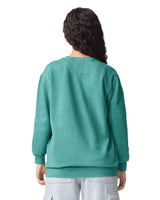Pretreated Comfort Colors 1566 Adult Crewneck Sweatshirt - Seafoam - Back