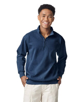 Pretreated Comfort Colors 1580 Adult 1/4 Zip Sweatshirt - True Navy