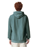 Pretreated Comfort Colors 1567 Adult Hooded Sweatshirt - Blue Spruce - Back