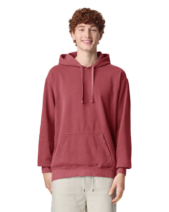 Pretreated Comfort Colors 1567 Adult Hooded Sweatshirt - Crimson