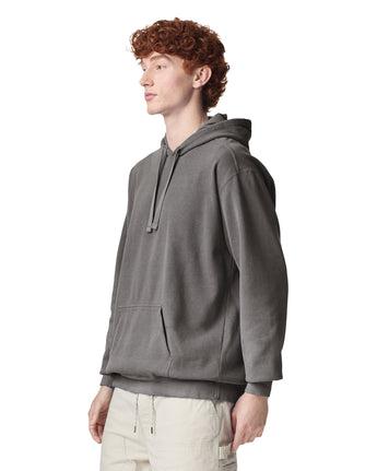 Pretreated Comfort Colors 1567 Adult Hooded Sweatshirt - Pepper - Side
