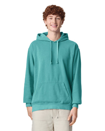 Pretreated Comfort Colors 1567 Adult Hooded Sweatshirt - Seafoam