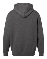 Pretreated M&O 7800 Unisex ACE Fleece Hooded Sweatshirt - Dark Heather - Back