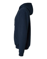 Pretreated M&O 7800 Unisex ACE Fleece Hooded Sweatshirt - Deep Navy - Side
