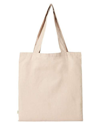 Pretreated econscious EC8200 Reclaimist Fiber Elemental Tote - Natural - Back