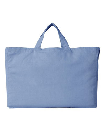 Pretreated econscious EC8207 Reclaimist Fiber G2G Tote - Elemental Blue - Back