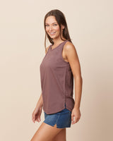 Pretreated Enza 00579 Ladies Essential Relaxed Tank - Java - Side