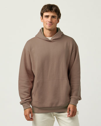 Pretreated Enza 30179 Adult Classic Fleece Hoodie - Brown Sugar